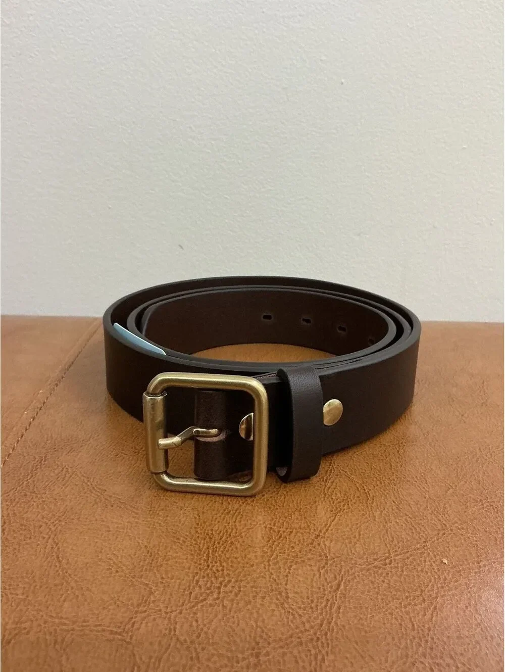AG jeans Florence Classic brown Belt Buffed 100% Leather Made in Italy